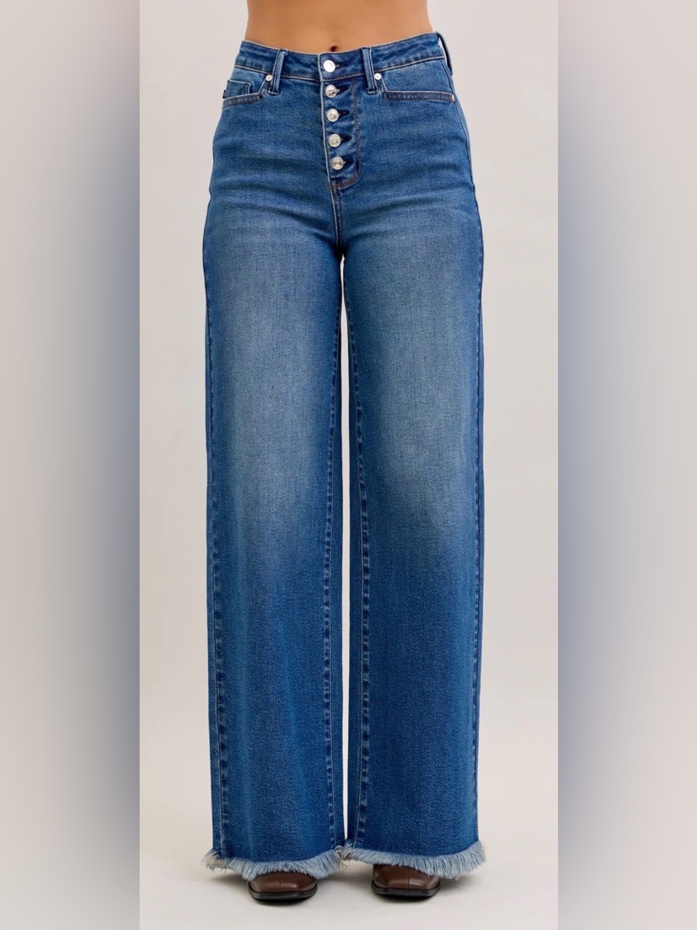 Judy Blue High Waist Column Straight Button fly 3/26